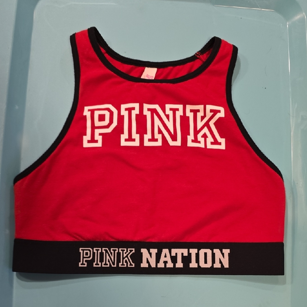 PINK Victoria's Secret Red Sports Bra